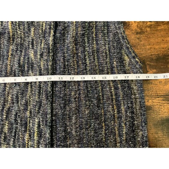 C est. 1946 long line open front collared cardigan sweater vest - Picture 6 of 7